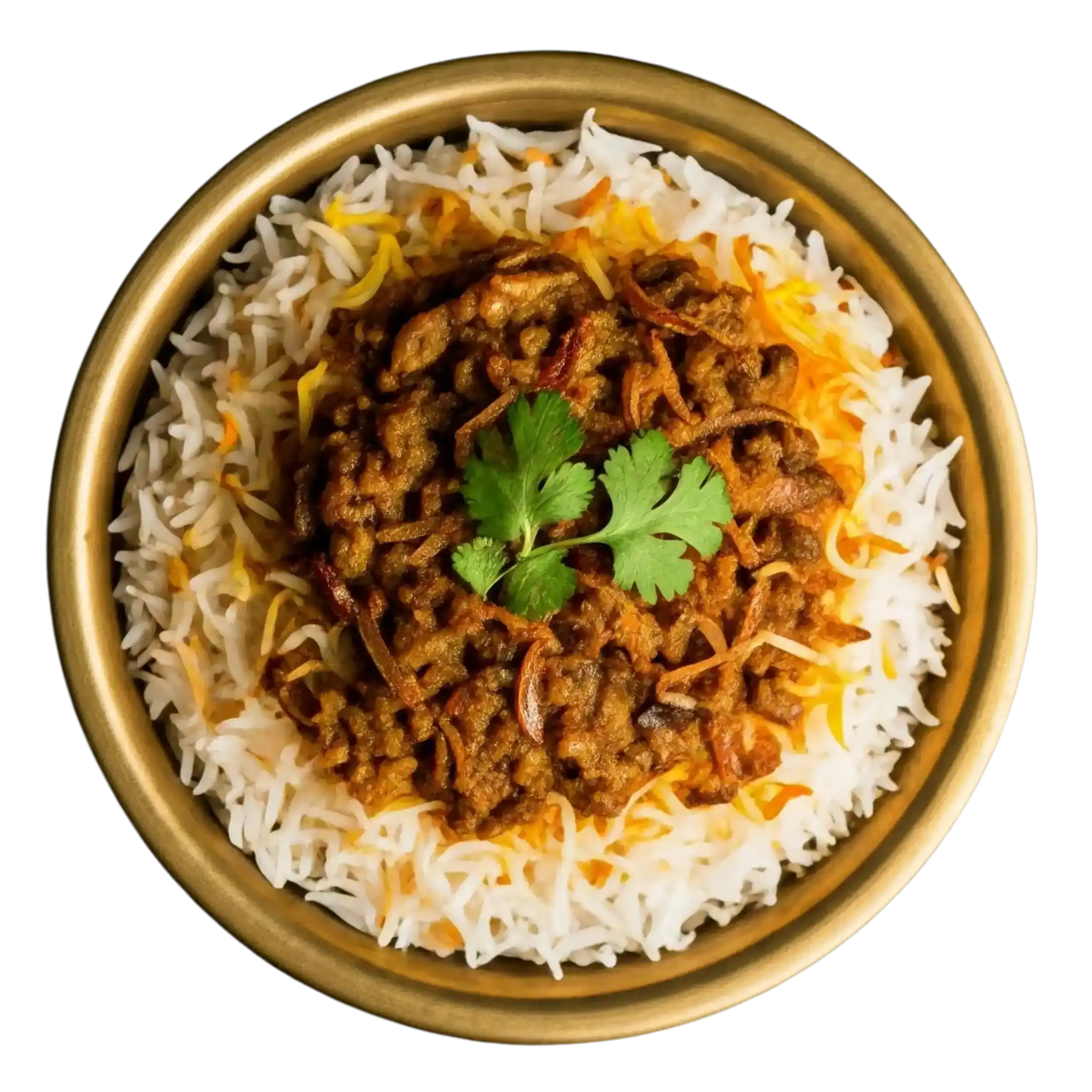 Veg Kheema Biryani at Athidi Indian
